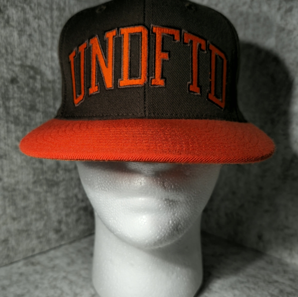 UNDFTD Snapback Hat – Dark Brown & Orange – Clean Streetwear Classic